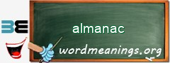 WordMeaning blackboard for almanac